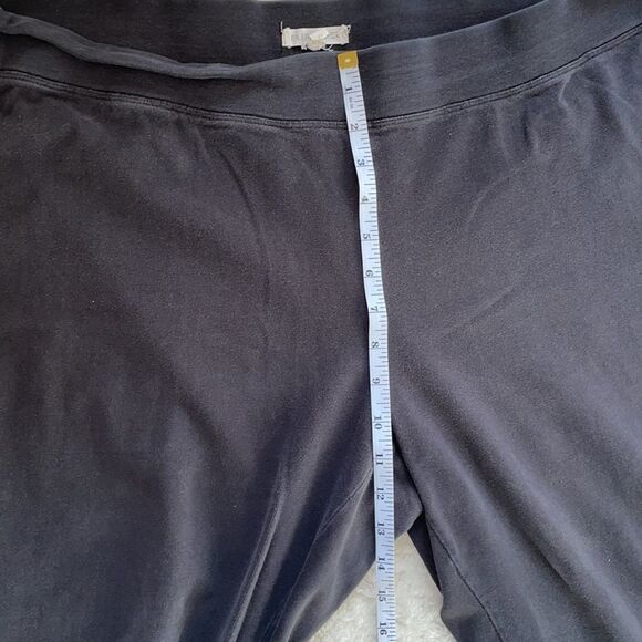 Eileen Fisher XL Black Straight Leg Lounger/Sweat Pants - Picture 5 of 6